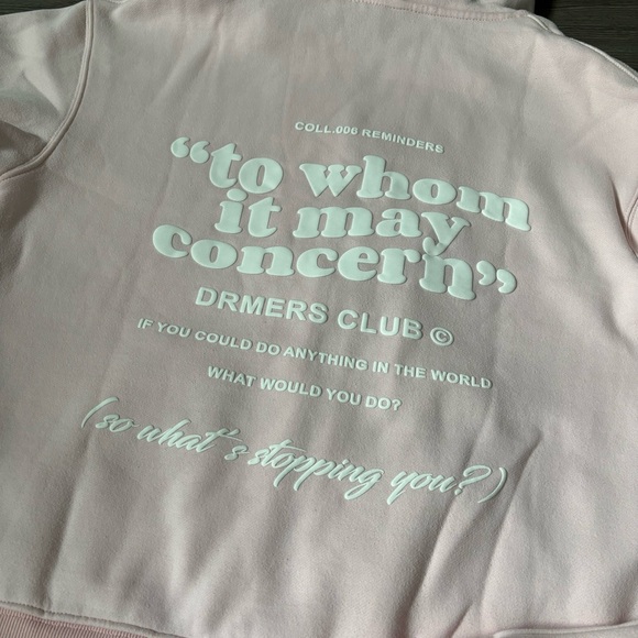 drmers club hoodie & shorts set baby pink - Picture 13 of 16